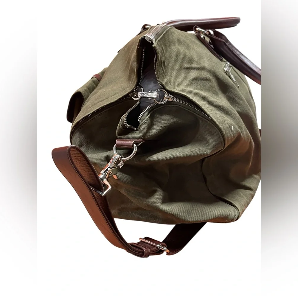 Hook + Albert Men's Waxed Canvas Garment Weekender Bag
